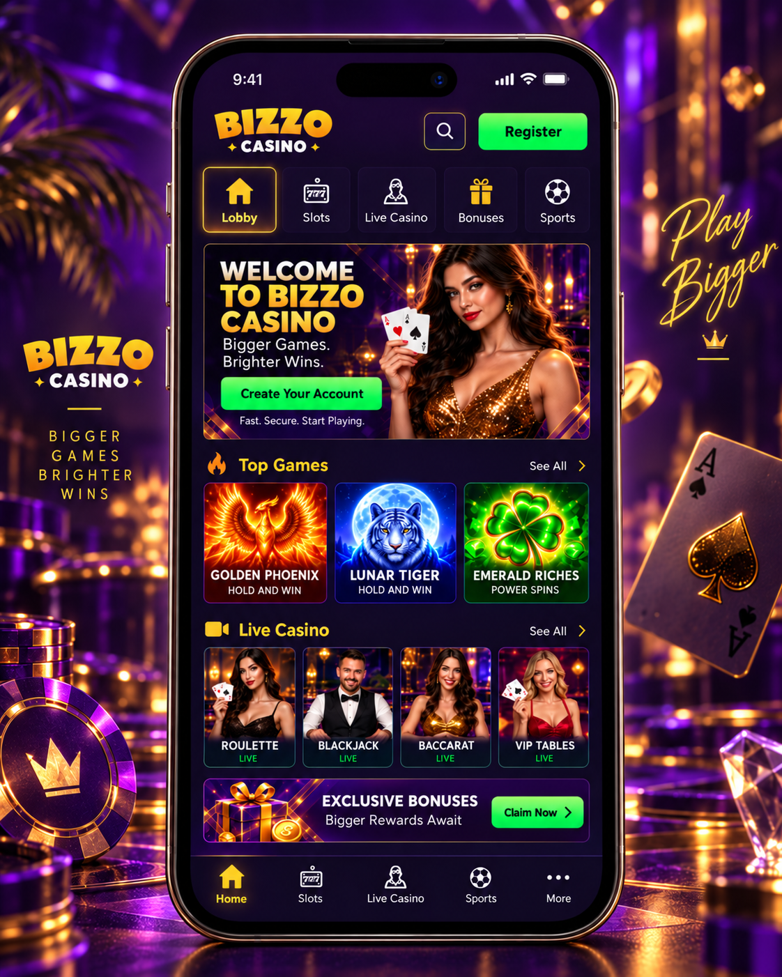 Bizzo Casino mobile app