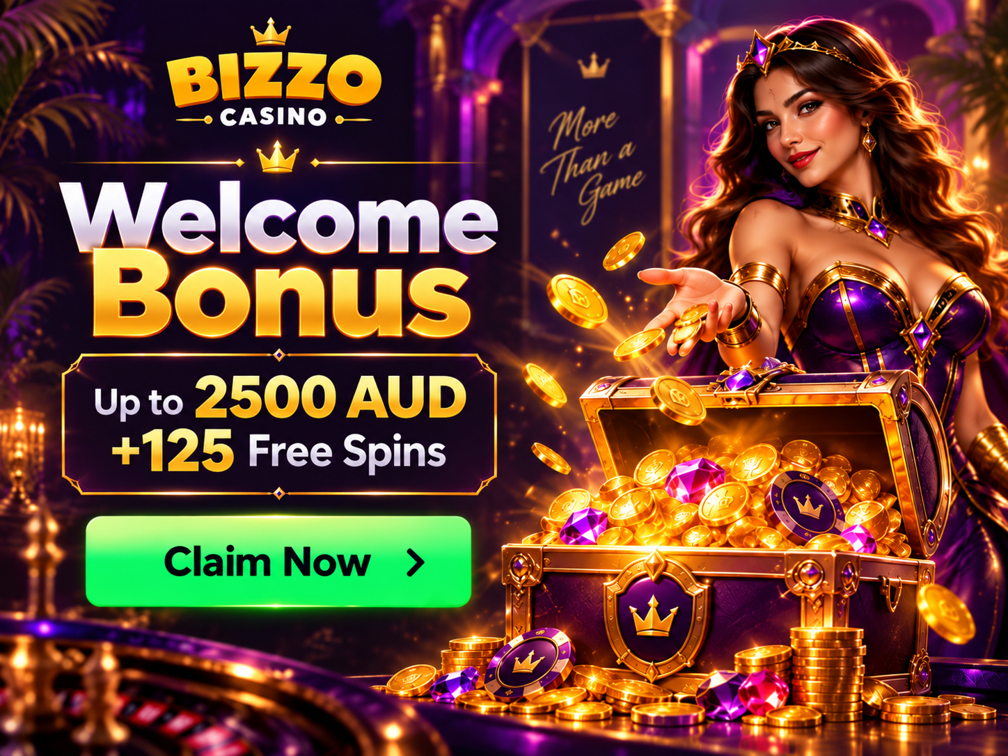 Bizzo Casino welcome bonus offer